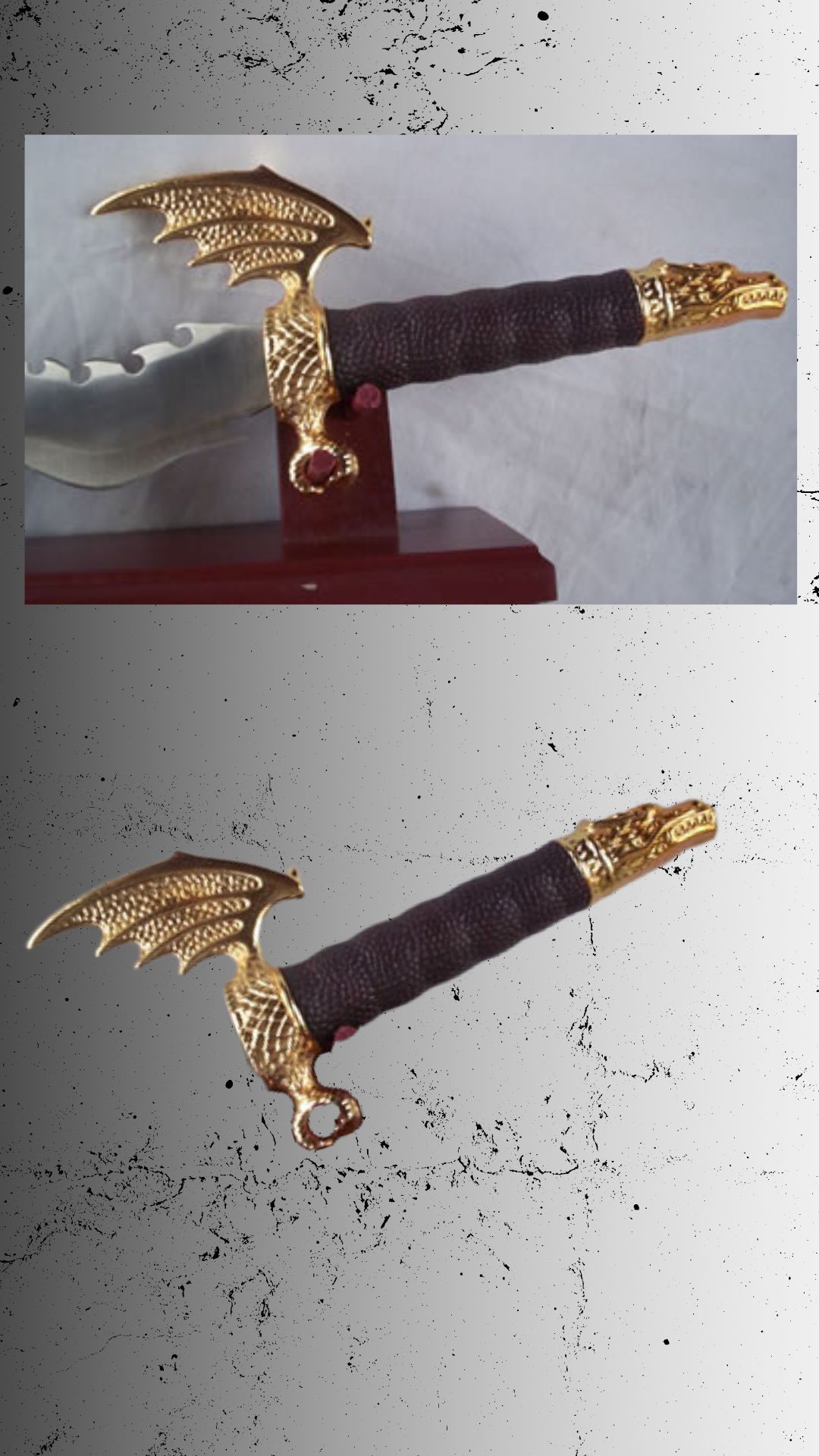 Gold Flying Dragon Dagger