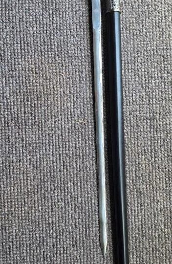 Sword cane Walking Dragon Head Silver