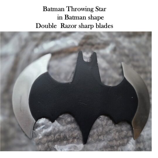 Batman throwing star Black